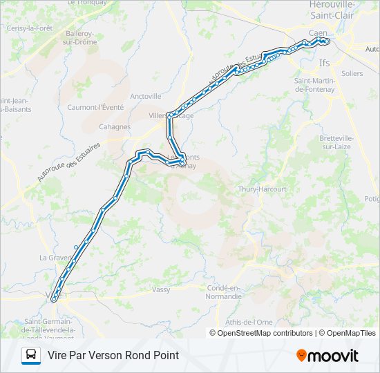 LIGNE 32 bus Line Map