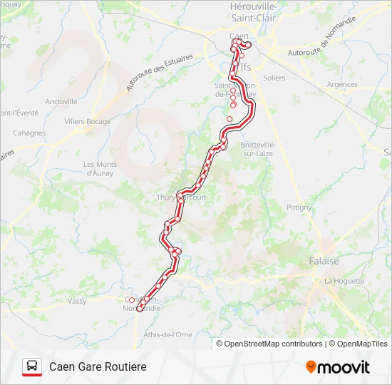 LIGNE 34 Bus Line Map