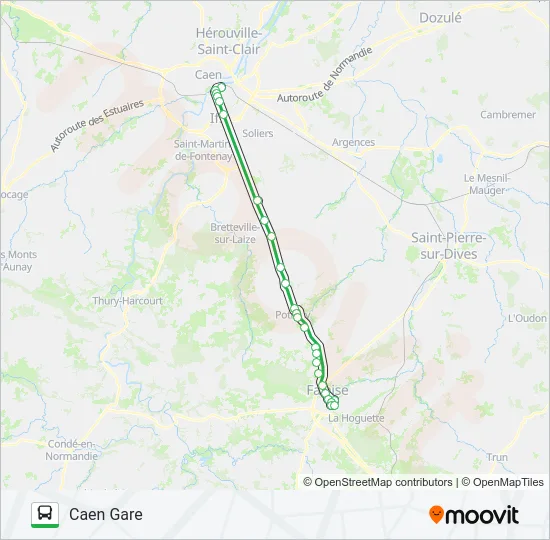 LIGNE 35 Bus Line Map