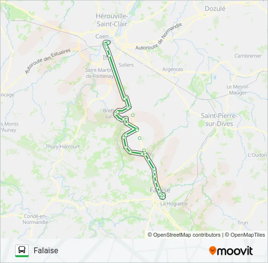 LIGNE 35 Bus Line Map