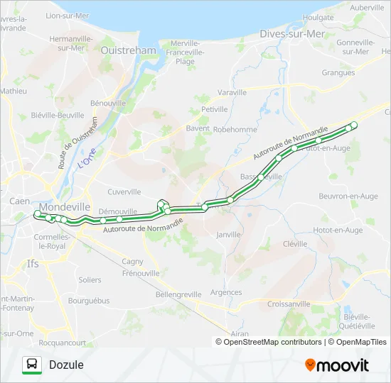 LIGNE 36 Bus Line Map