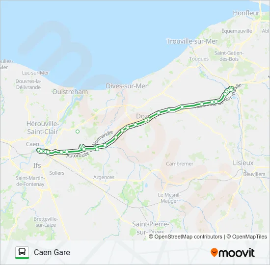 LIGNE 36 Bus Line Map