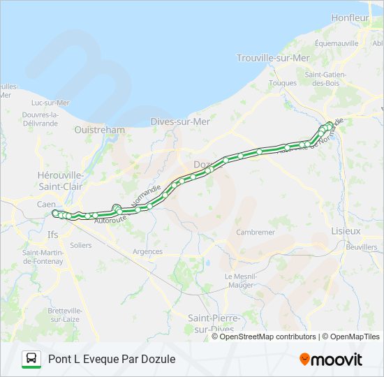 Mapa de LIGNE 36 de autobús