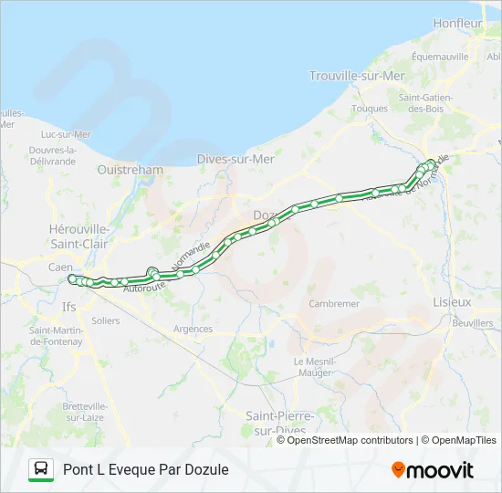 LIGNE 36 Bus Line Map