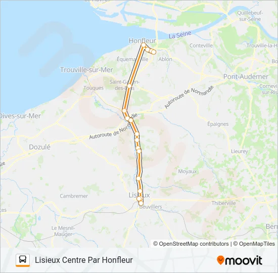 LIGNE 50 Bus Line Map