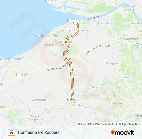 LIGNE 50 Bus Line Map