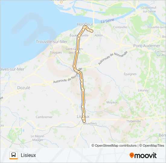 LIGNE 50 Bus Line Map
