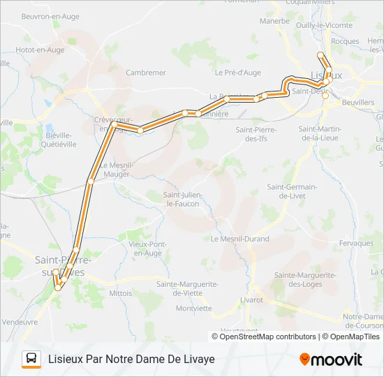 LIGNE 52 Bus Line Map
