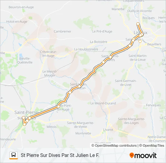 LIGNE 52 Bus Line Map