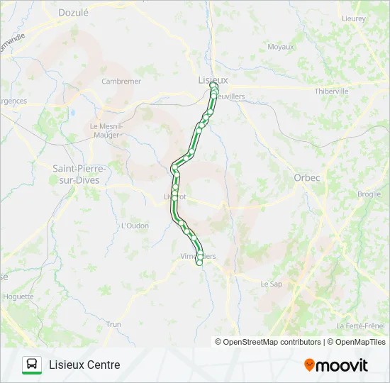 LIGNE 53 Bus Line Map