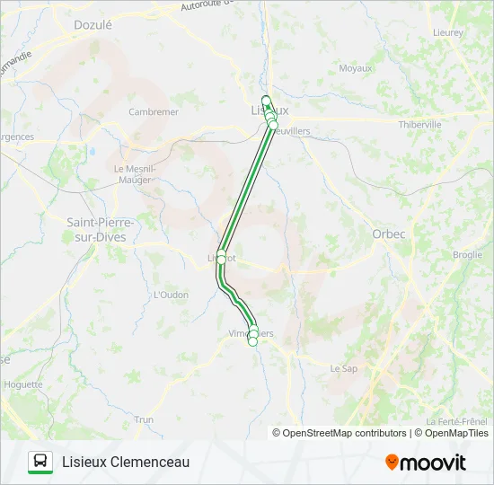 LIGNE 53 Bus Line Map