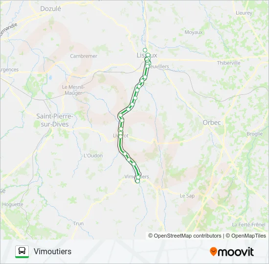 LIGNE 53 Bus Line Map