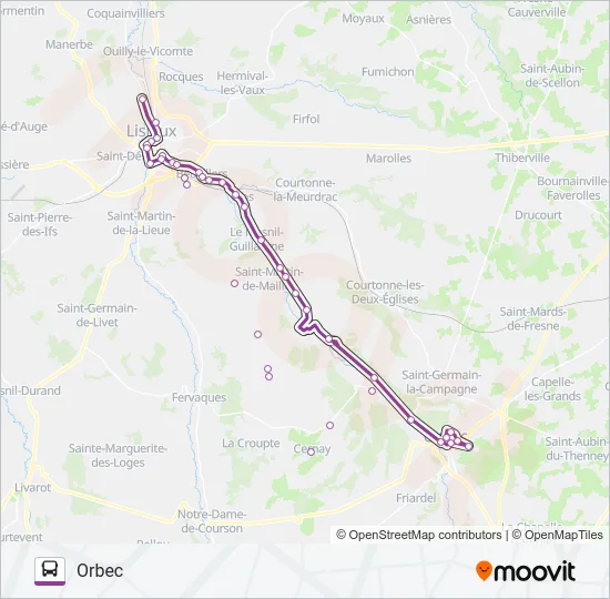 LIGNE 56 Bus Line Map