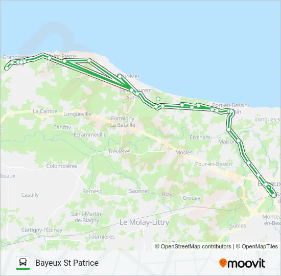 LIGNE 70 Bus Line Map