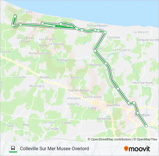 LIGNE 70 Bus Line Map