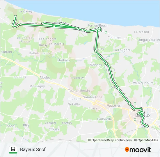 LIGNE 70 Bus Line Map