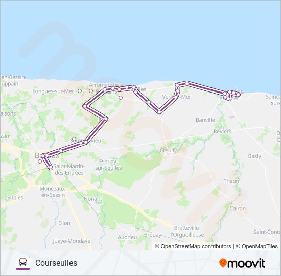 LIGNE 74 bus Line Map