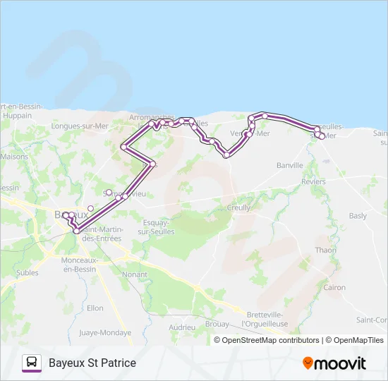 LIGNE 74 Bus Line Map