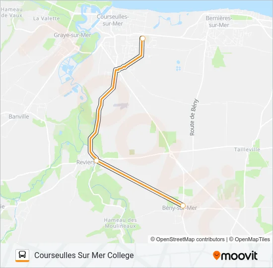 LIGNE 104 Bus Line Map