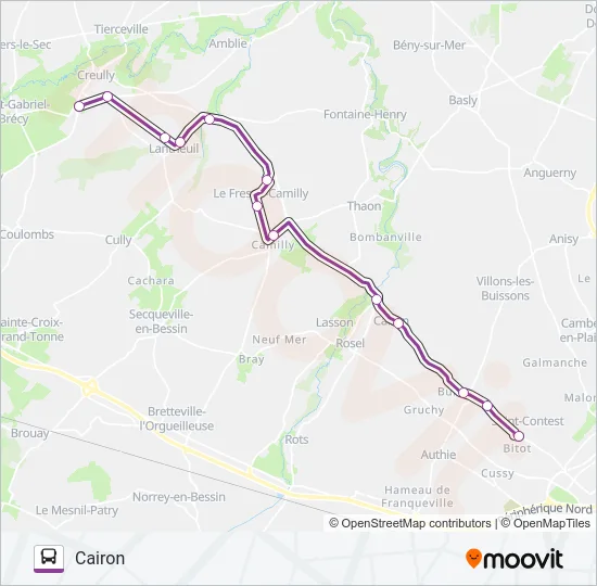 LIGNE 106 Bus Line Map