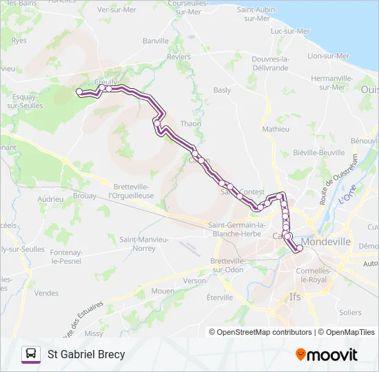 LIGNE 106 Bus Line Map