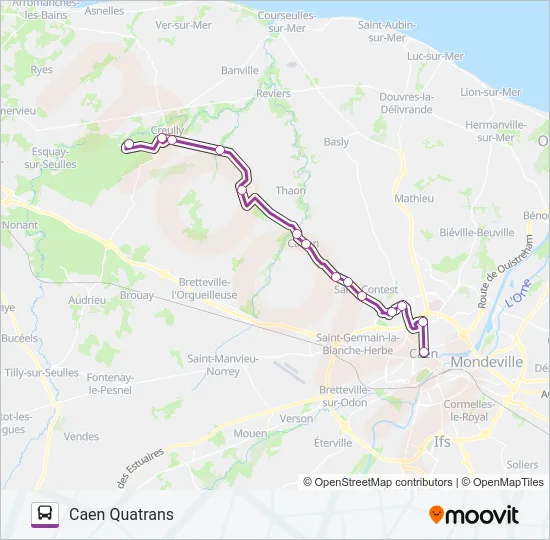 LIGNE 106 Bus Line Map
