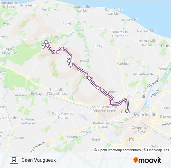 LIGNE 106 Bus Line Map