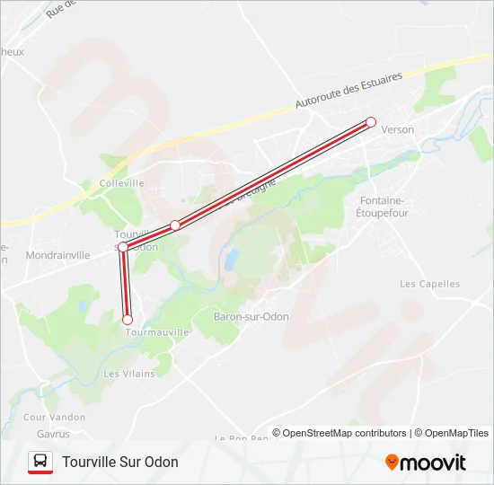 LIGNE 109 Bus Line Map