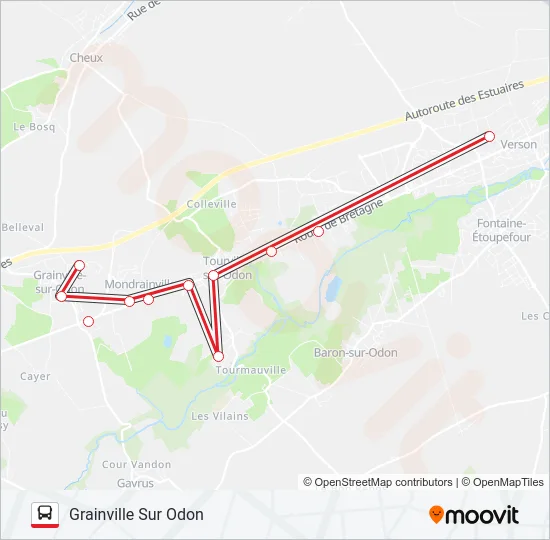 LIGNE 109 Bus Line Map