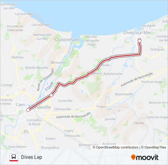 LIGNE 120 bus Line Map