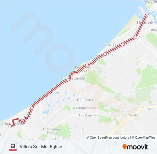 Mapa de LIGNE 120 de autobús