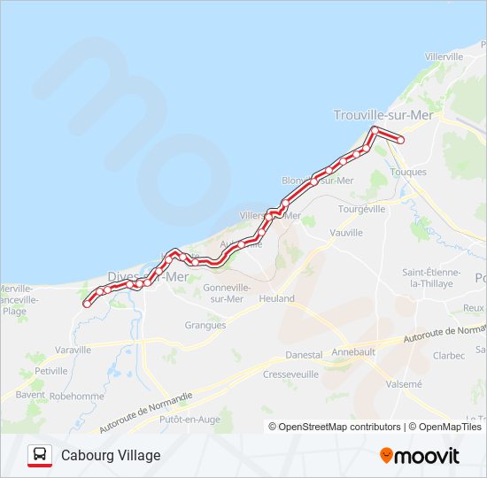 LIGNE 120 bus Line Map