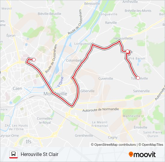 ligne 120 Route: Schedules, Stops & Maps - Herouville St Clair (Updated)