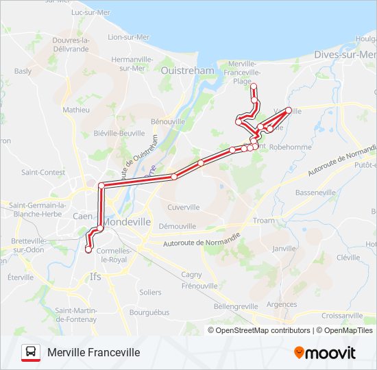 Mapa de LIGNE 120 de autobús