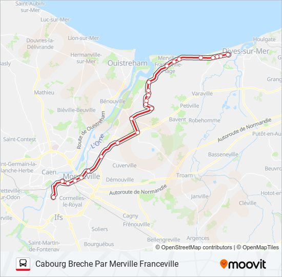 Mapa de LIGNE 120 de autobús