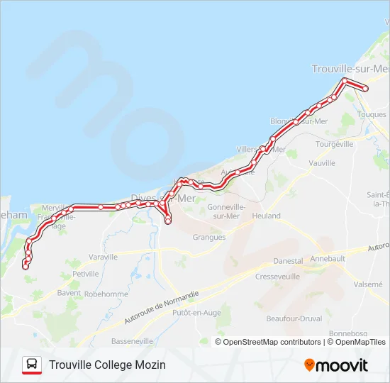 LIGNE 120 Bus Line Map