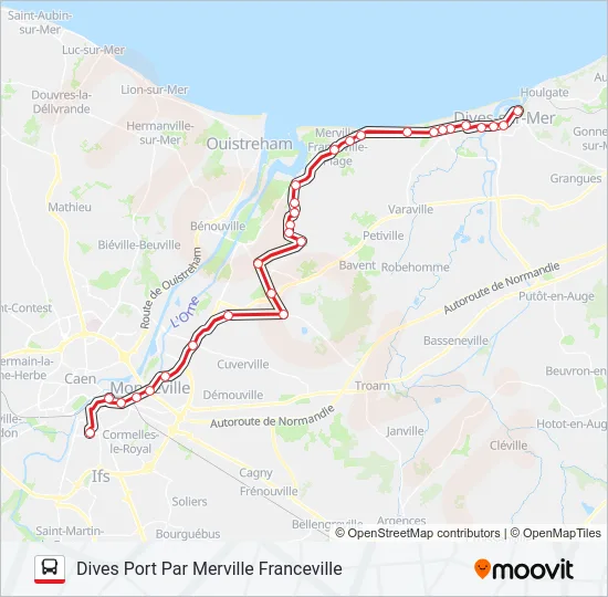 LIGNE 120 Bus Line Map