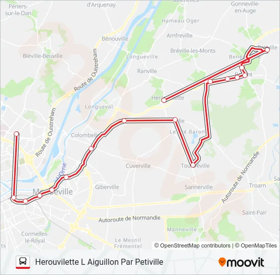 LIGNE 120 Bus Line Map