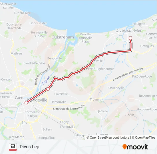 LIGNE 120 Bus Line Map