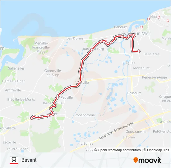 LIGNE 120 Bus Line Map