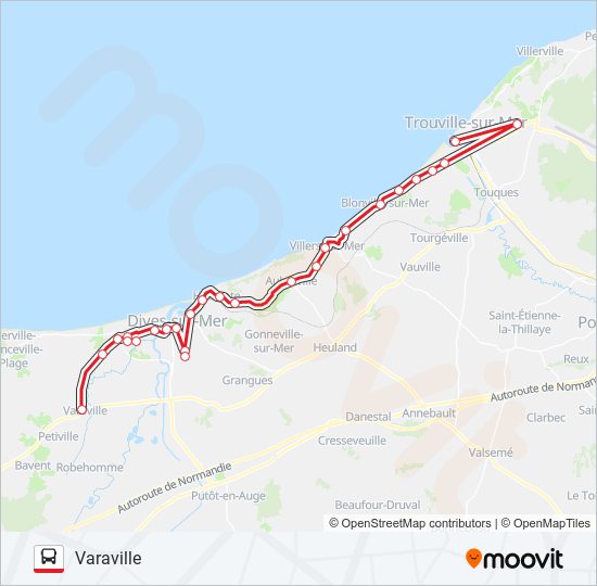 LIGNE 120 bus Line Map