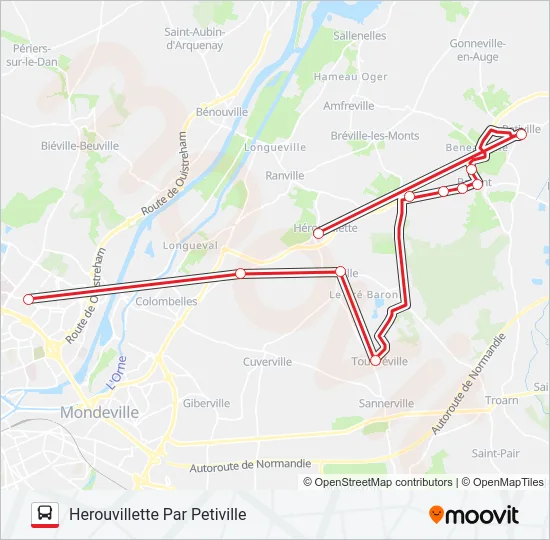 LIGNE 120 Bus Line Map