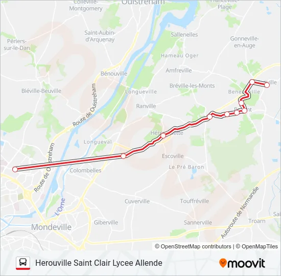 LIGNE 120 Bus Line Map