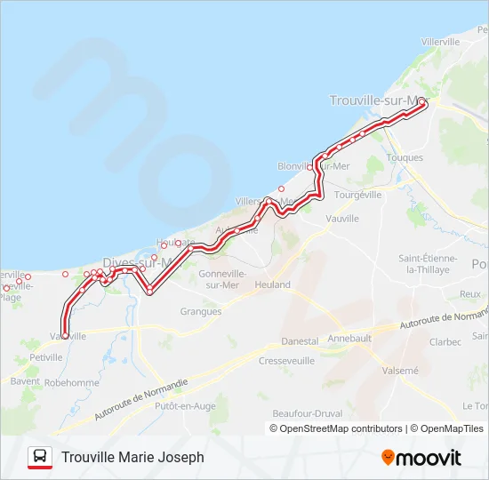 LIGNE 120 Bus Line Map