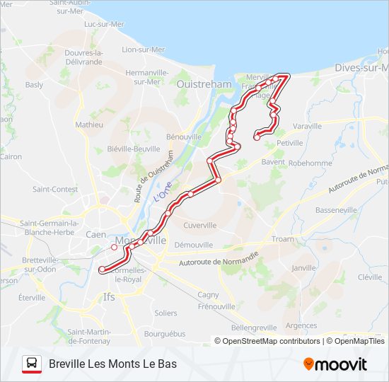 Mapa de LIGNE 120 de autobús