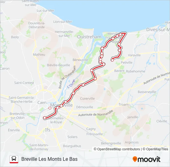 LIGNE 120 Bus Line Map