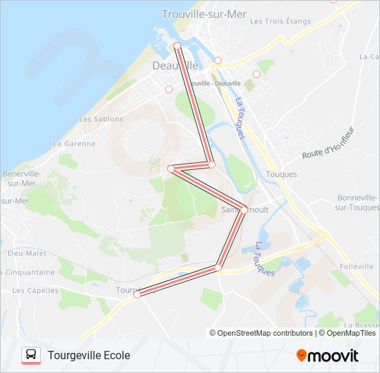 LIGNE 121 bus Line Map