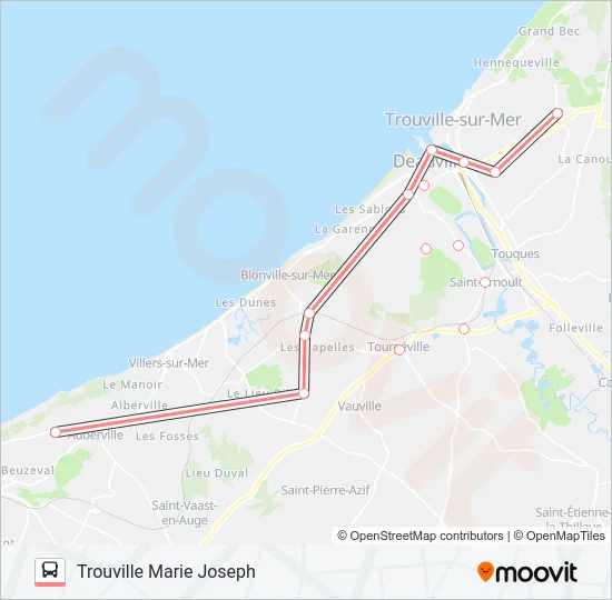 LIGNE 121 Bus Line Map