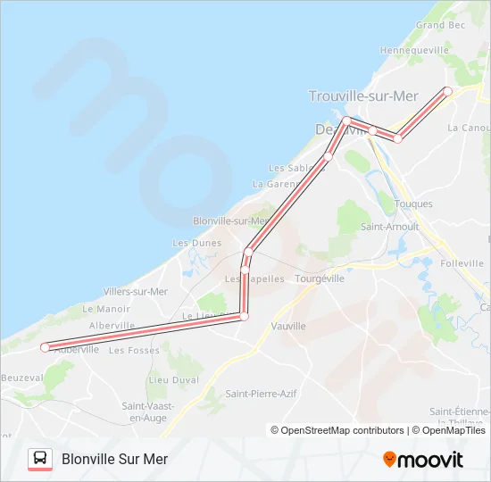 LIGNE 121 Bus Line Map