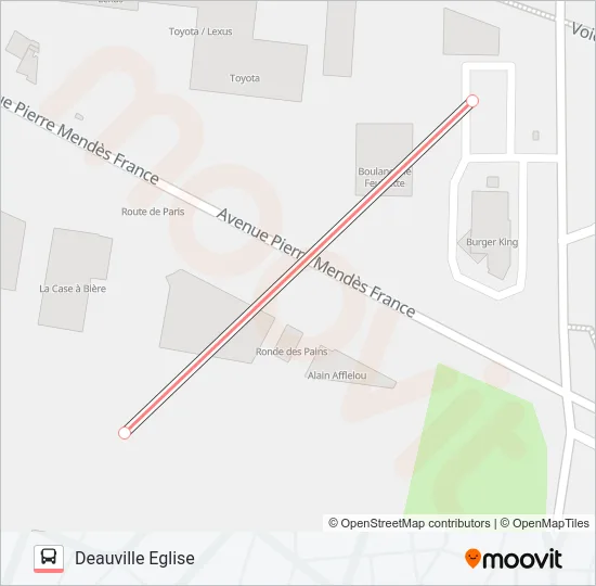 LIGNE 122 Bus Line Map